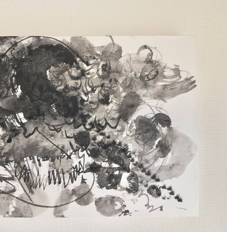 Original Abstract Expressionism Abstract Painting by Ray Watanabe