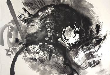 Original Abstract Expressionism Abstract Mixed Media by Ray Watanabe