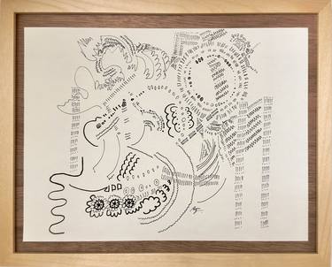 Original Abstract Expressionism Abstract Drawing by Ray Watanabe