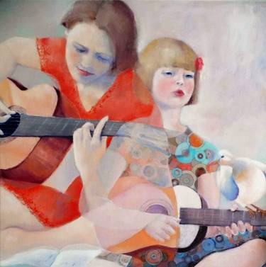 Print of Figurative Children Paintings by Mireille Rolland