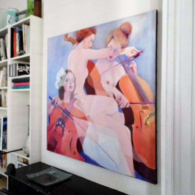 Original Nude Painting by Mireille Rolland