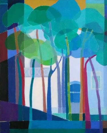 Print of Figurative Tree Paintings by Mireille Rolland