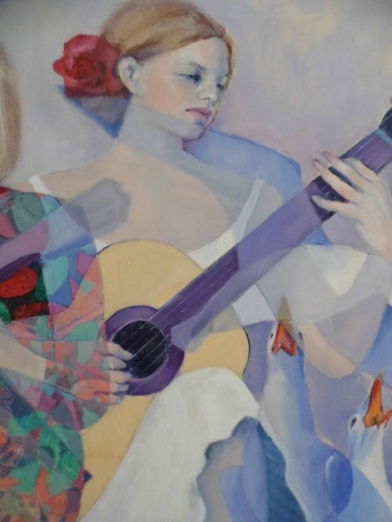 Original Music Painting by Mireille Rolland