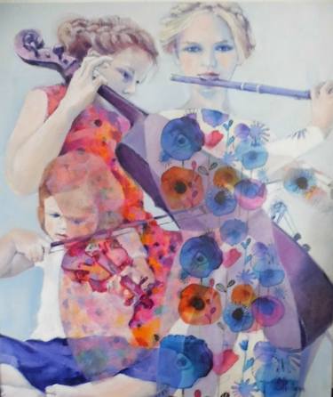 Original Music Paintings by Mireille Rolland