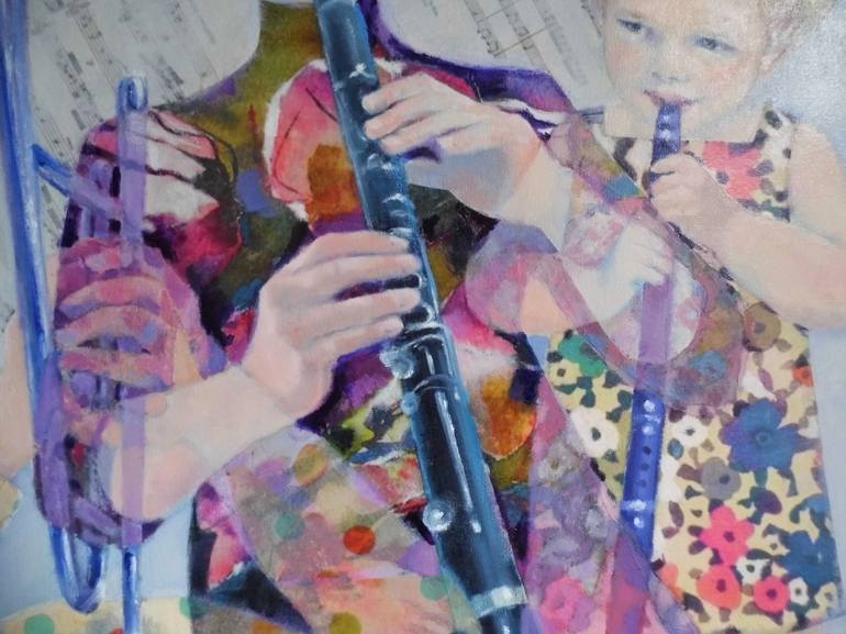 Original Music Painting by Mireille Rolland