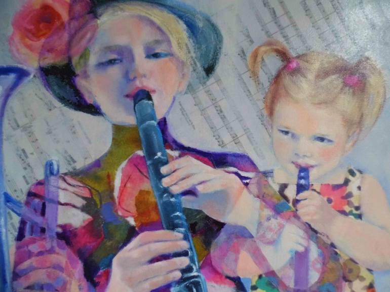 Original Music Painting by Mireille Rolland