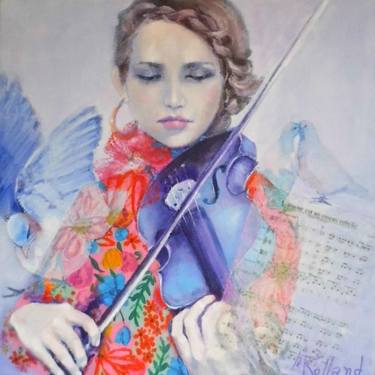 Print of Music Paintings by Mireille Rolland