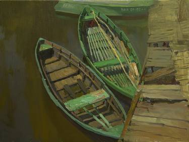 Original Boat Paintings by Sergey Kostov