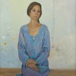 The Portrait of Mother on the Background of Drawings of Her Children by Sergey Kostov