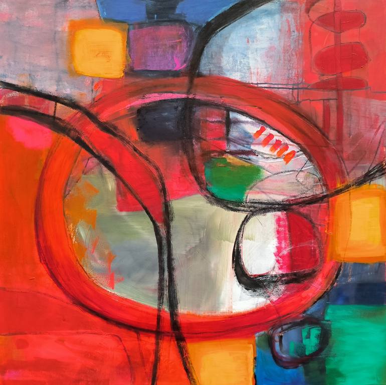 Original Expressionism Abstract Painting by Thia Path