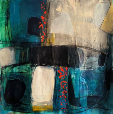 Original Abstract Expressionism Abstract Painting by Thia Path