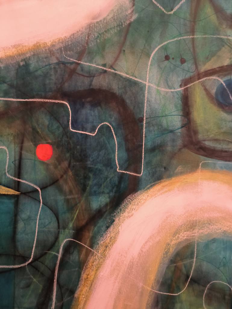 Original Abstract Expressionism Abstract Painting by Thia Path