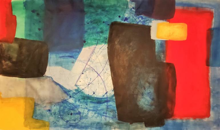 Original Abstract Expressionism Abstract Painting by Thia Path