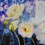 white roses by Giti Ala