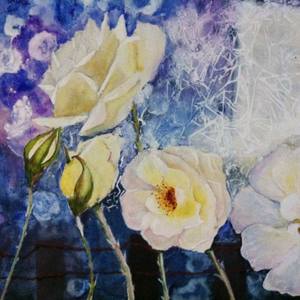 white roses