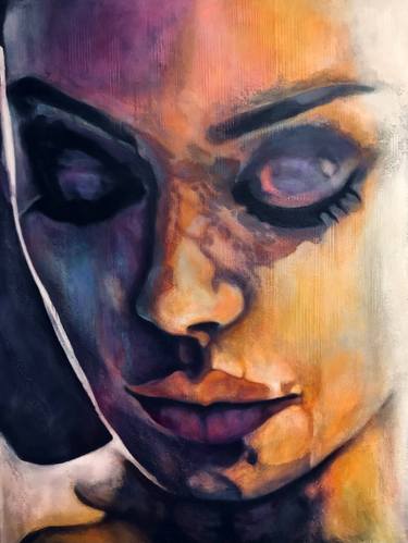 Original Abstract Expressionism Portrait Paintings by Jake Merin