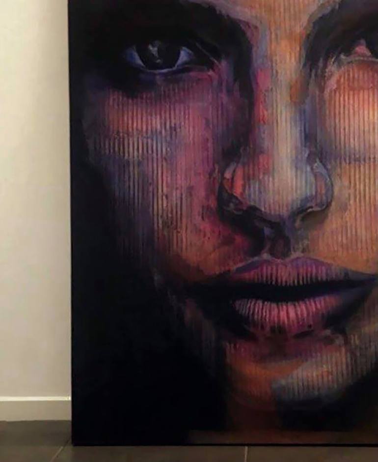 Original Conceptual Portrait Painting by Jake Merin