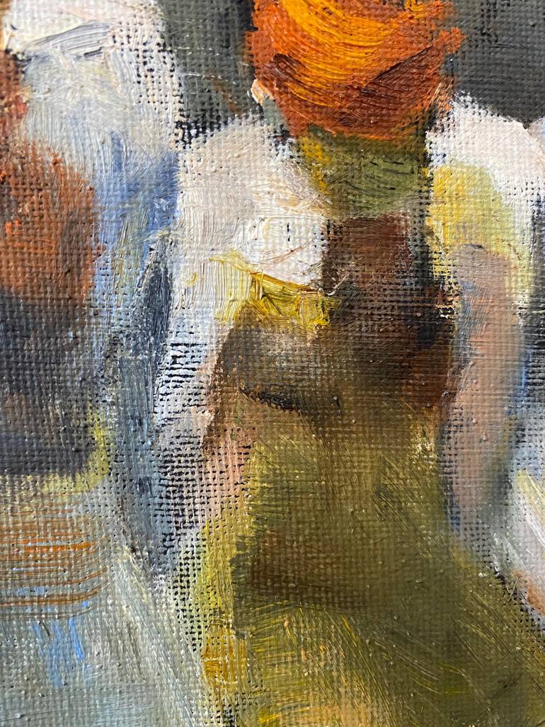 Original Expressionism People Painting by Julie Cross