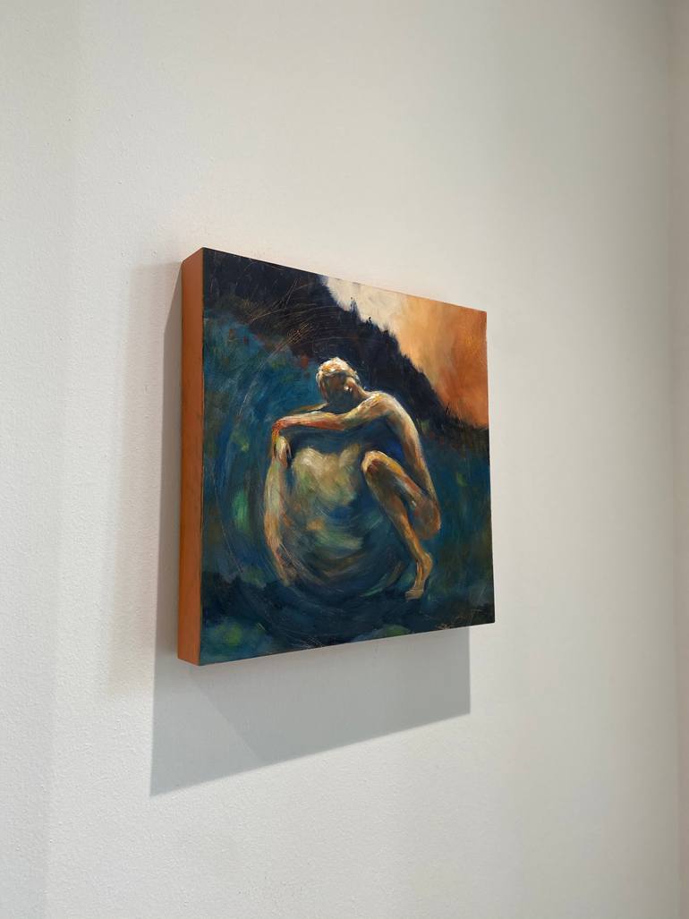 Original Expressionism People Painting by Julie Cross