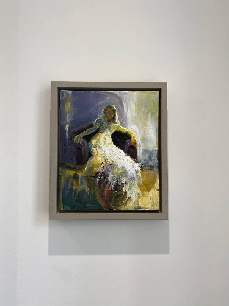 Original Expressionism People Painting by Julie Cross
