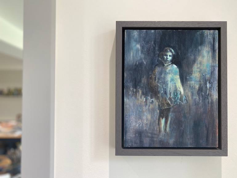 Original Expressionism People Painting by Julie Cross