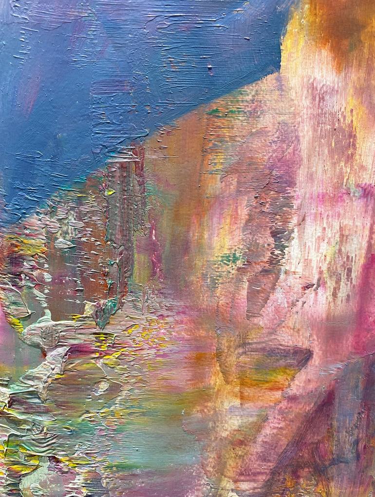 Original Abstract People Painting by Julie Cross