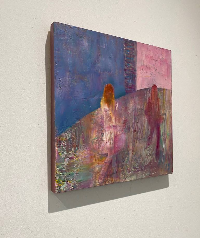 Original Abstract People Painting by Julie Cross