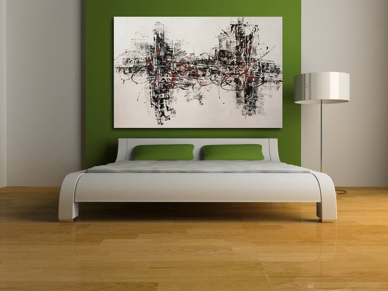 Original Abstract Expressionism Abstract Painting by Paul Juszkiewicz