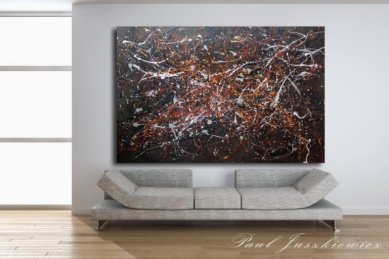 Original Art Deco Abstract Painting by Paul Juszkiewicz