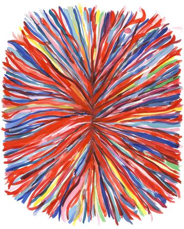 Original Abstract Love Painting by Nina Bovasso