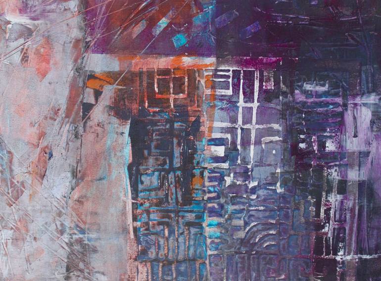 Mauves Painting by Lucie Michel | Saatchi Art