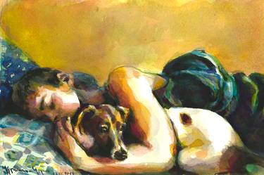 Print of Figurative Children Paintings by Kristina Ugrin
