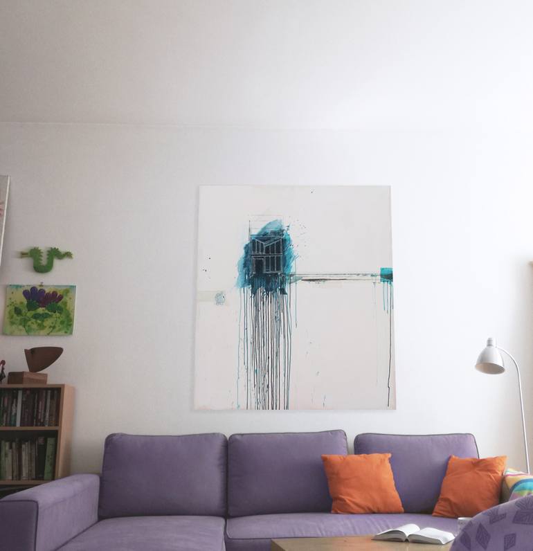 Original Abstract Geometric Painting by Tijana Knezevic