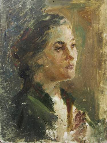 Original Women Painting by Valeriia Vertii