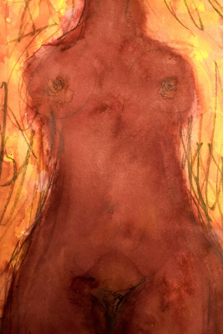 Original Expressionism Nude Drawing by Jack Steel