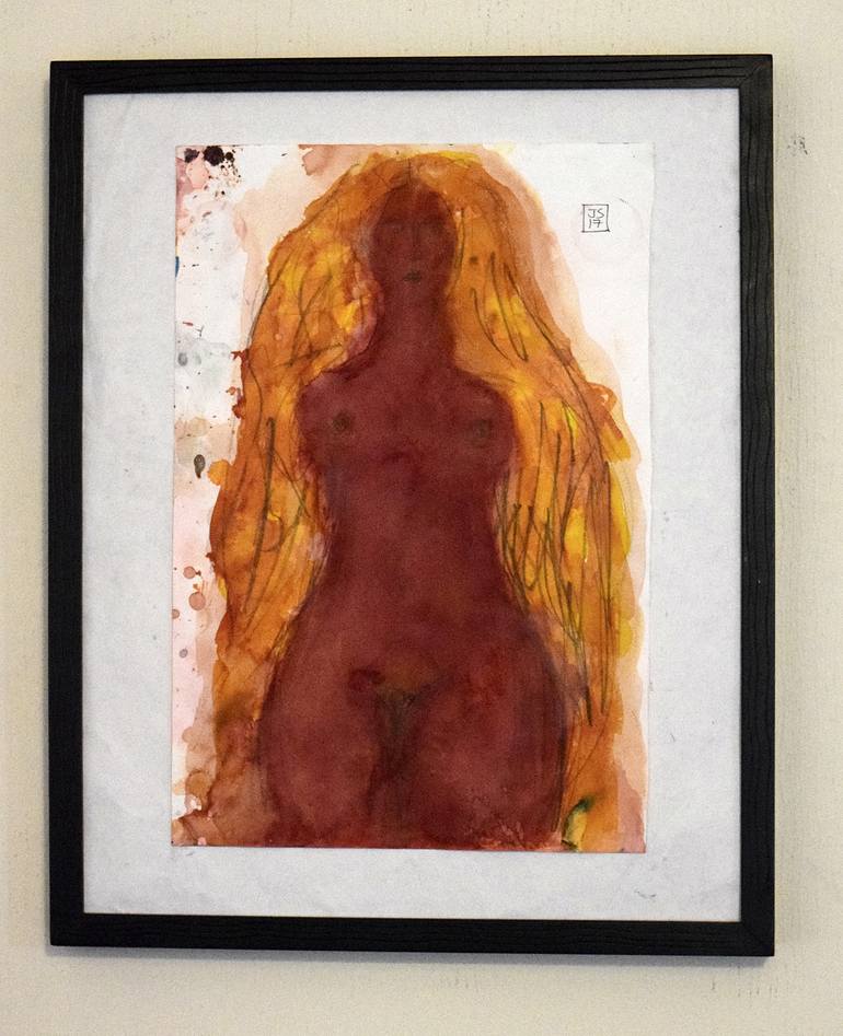 Original Expressionism Nude Drawing by Jack Steel