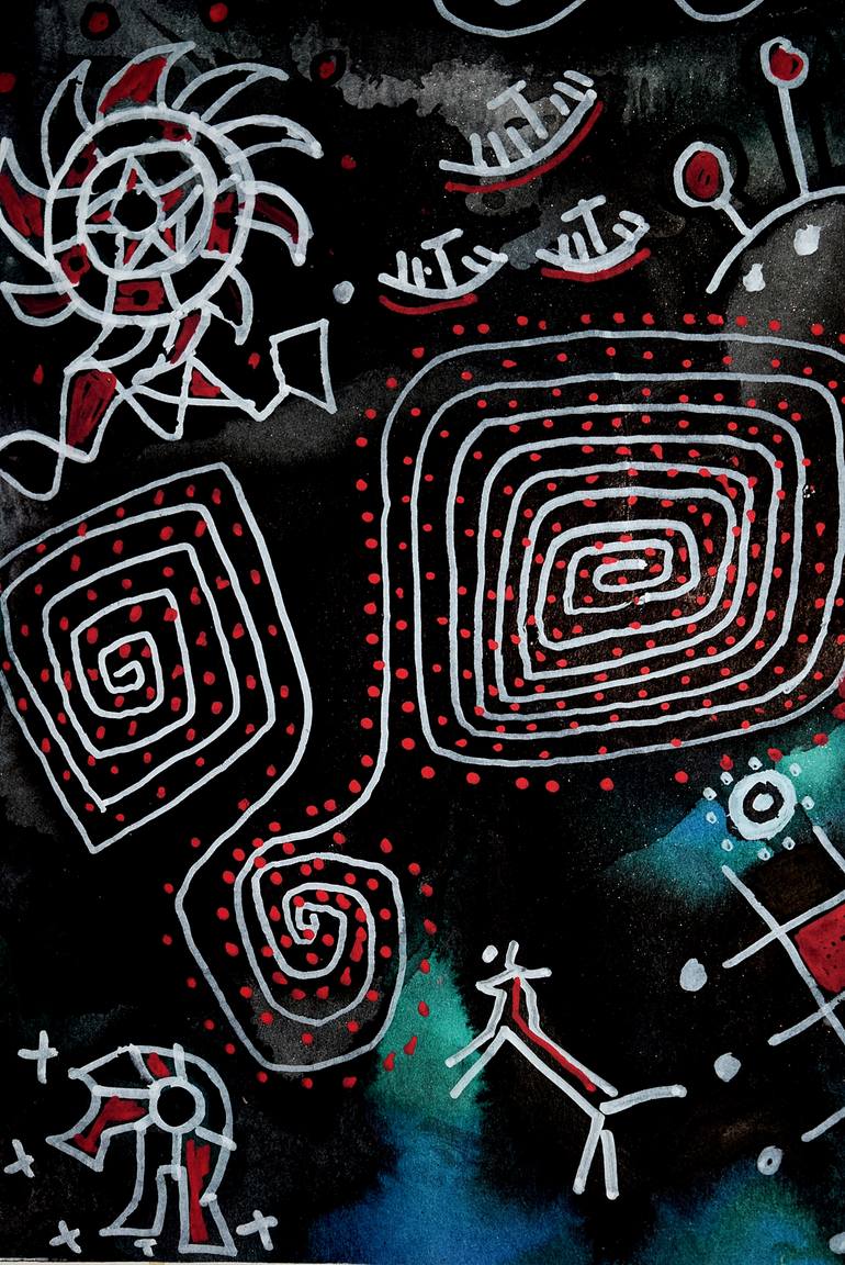 Original Conceptual Abstract Drawing by Jack Steel