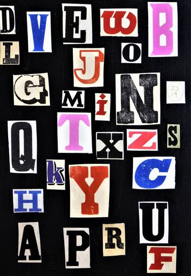 Print of Abstract Typography Collage by Jack Steel