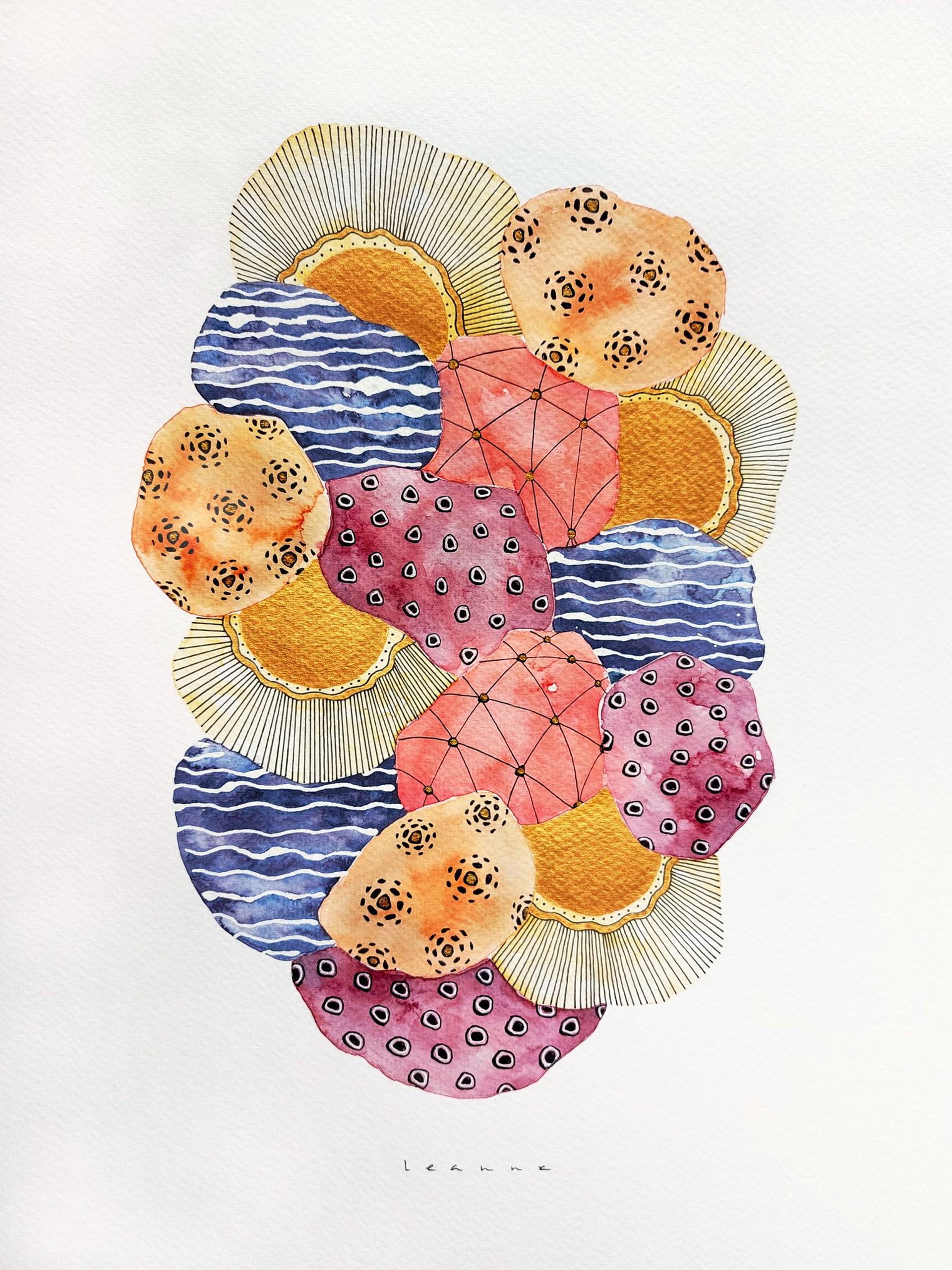 Ocean Elements 14 Mixed Media by Leanne Buskermolen | Saatchi Art