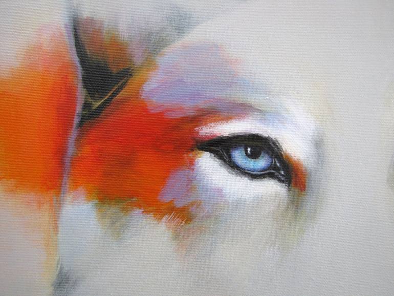 Original Abstract Animal Painting by Leanne Buskermolen