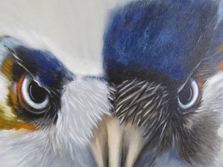 Original Abstract Animal Painting by Leanne Buskermolen