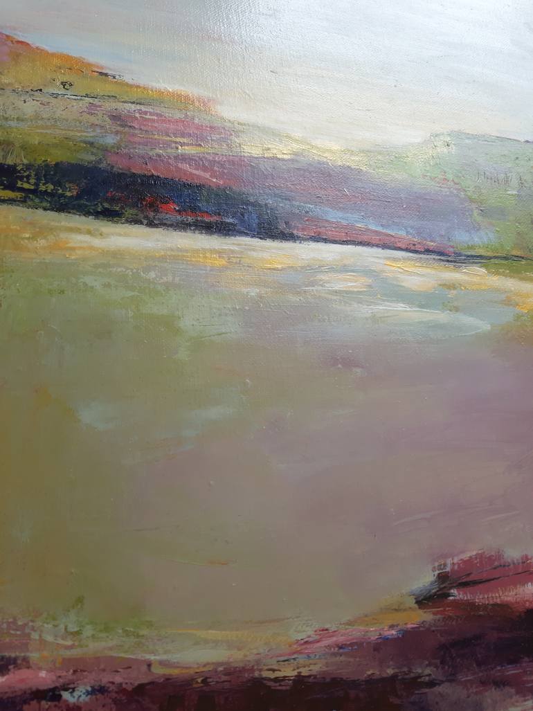 Original Abstract Landscape Painting by Leanne Buskermolen