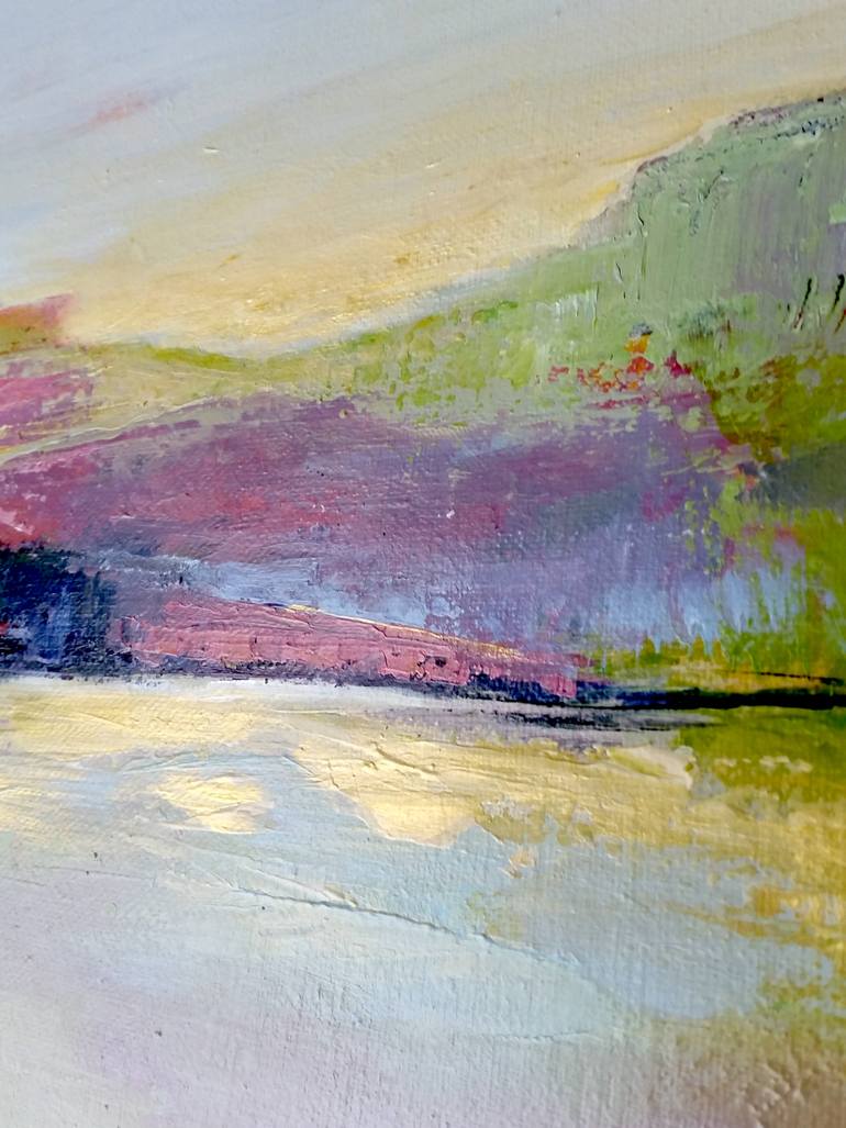 Original Abstract Landscape Painting by Leanne Buskermolen