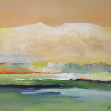 Original Abstract Landscape Paintings by Leanne Buskermolen