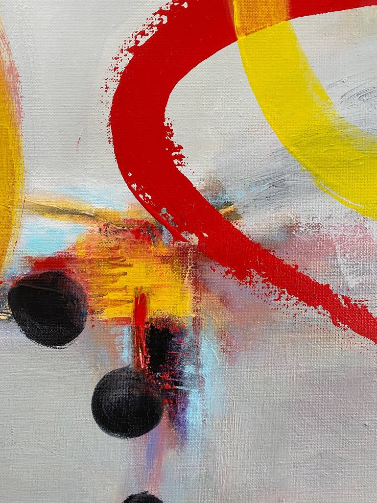 Original Conceptual Abstract Painting by Leanne Buskermolen