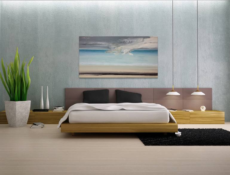 Original Abstract Seascape Painting by Rina Ritzi