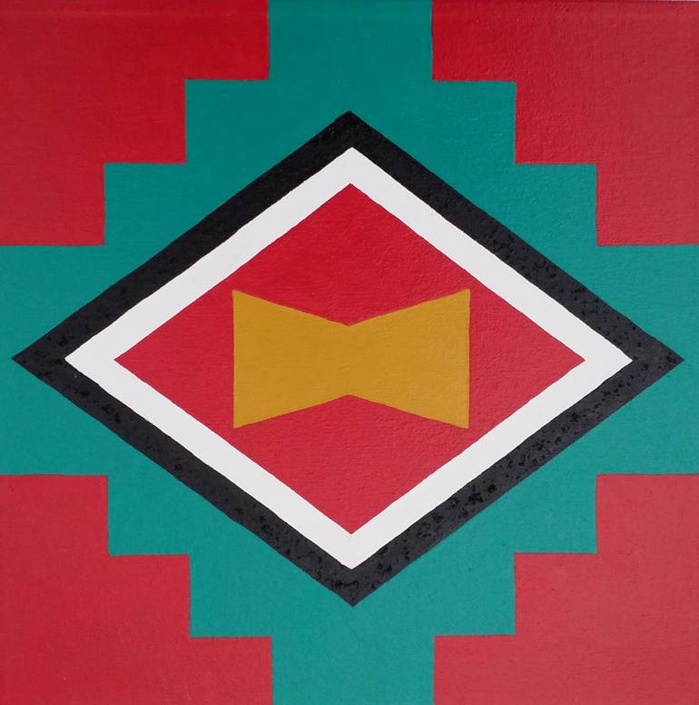 Original Geometric Painting by Rina Ritzi