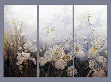 Print of Fine Art Floral Paintings by Nancy T Fruchtman