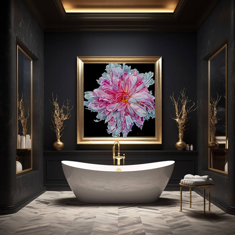 Original Contemporary Floral Painting by Irina Gretchanaia