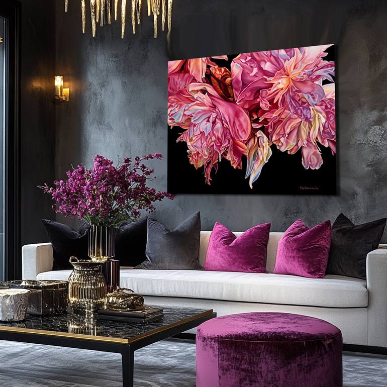 Original Realism Floral Painting by Irina Gretchanaia